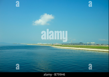 Kansai International Airport is built on an artificial island, Osaka (KIX) JP Stock Photo