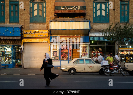 tehran street scene in teheran, iran Stock Photo