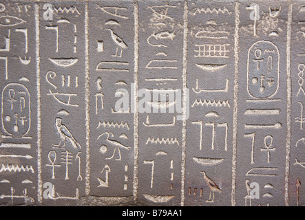 Egyptian hieroglyphs, British Museum Stock Photo