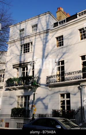 Apartment blocks and town houses in Egerton Crescent Chelsea London SW3 UK Stock Photo