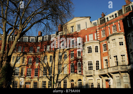 Red brick apartment block In Egerton Place Chelsea London SW3 UK Stock Photo