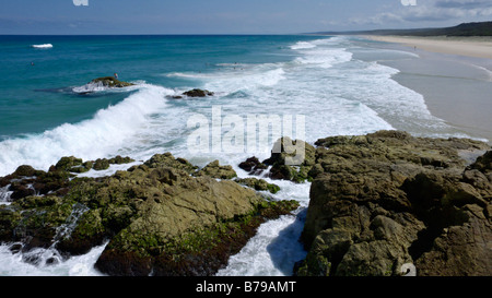 Main Beach, Point Lookout, North Stradbroke Island, Australia Stock Photo