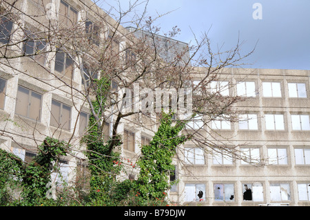 The four-storey Tricorn House was built in the 1970s - and been vandalized and fallen into disrepair. Stock Photo