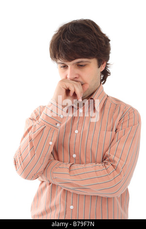 Young man thinking Stock Photo