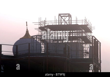 Sikh temple construction, Leamington Spa, England, UK Stock Photo