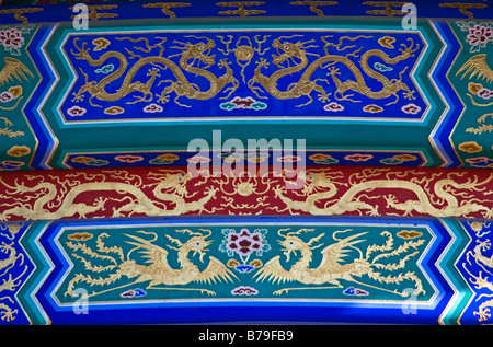 Ornate Dragon Design Close up at the Temple of Heaven Beijing China Stock Photo