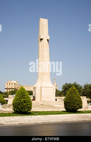 Second World War Memorial, near Phoenicia Hotel, Floriana, Valletta, Malta Stock Photo