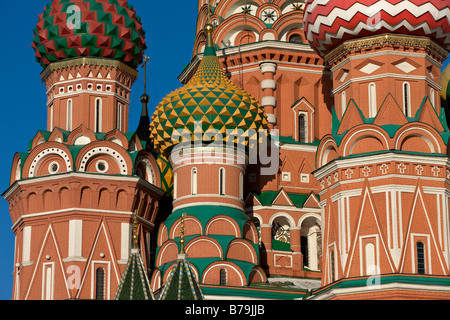 Detail of the St. Basil Cathedral on Red square in Moscow, Russi Stock Photo