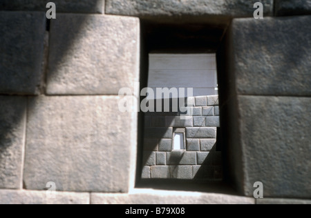 coricancha Temple of the Sun interior cusco sacred valley peru Stock Photo