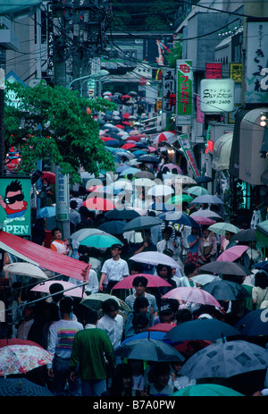 Crowded street in Takeshita Dori,Japan Stock Photo