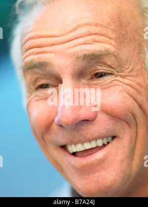 Portrait Of Senior Man Smiling Stock Photo