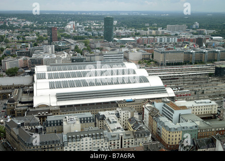 Station district and the central station in Frankfurt/Main, Hesse, Germany, Europe Stock Photo