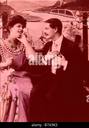 Historic photo, loving couple, ca. 1920 Stock Photo