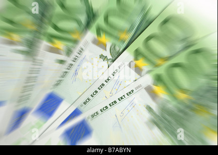 100 Euro banknotes Stock Photo