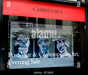Christie's is a leading art business and a fine arts auction house. London Francis Bacon King Str Stock Photo