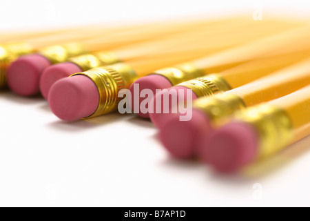 Rubber tipped pencils Stock Photo