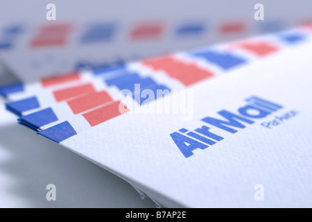 Airmail envelopes Stock Photo
