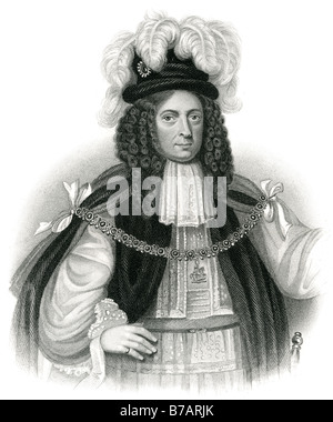 James Butler, 1st Duke of Ormonde (October 19, 1610 – July 21, 1688), was an Anglo-Irish statesman and soldier. He was the top c Stock Photo