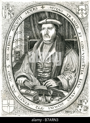 Matthew Parker (6 August 1504 – 17 May 1575) was Archbishop of Canterbury from 1559 until his death in 1575. He was also an infl Stock Photo