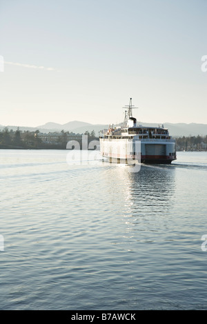Ferry Leaving Inner Harbour, Victoria, British Columbia, Canada Stock Photo