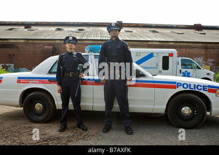 Portrait of Police Officers Stock Photo