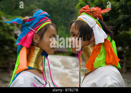 Lahu people Shi Balah Hill Tribe Thailand, Thai hilltribe Karen long necks villagers wearing brass rings,Thaton, Ecotourisim Village Chiang Mai, Asia