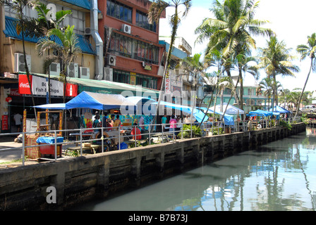 Outdoor market, Suva, Fiji Stock Photo