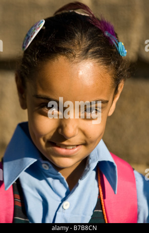 Turkish Cypriot Schoolchild in Nicosia Cyprus Stock Photo