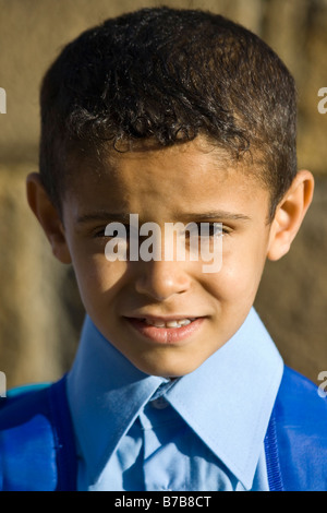 Turkish Cypriot Schoolchild in Nicosia Cyprus Stock Photo