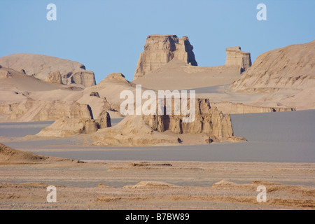 Desert Scenery of Kaluts near Kerman Iran Stock Photo