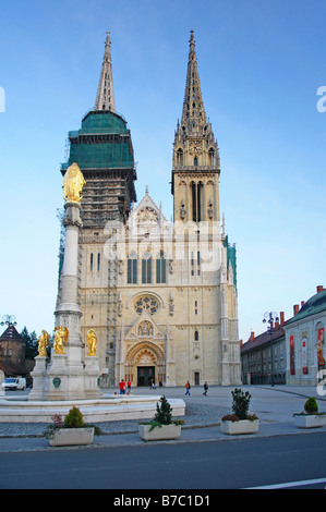 Zagreb Cathedral Stock Photo