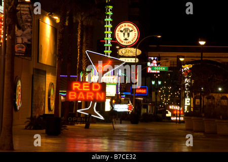 Casino sign, downtown Las Vegas, Nevada, USA Stock Photo