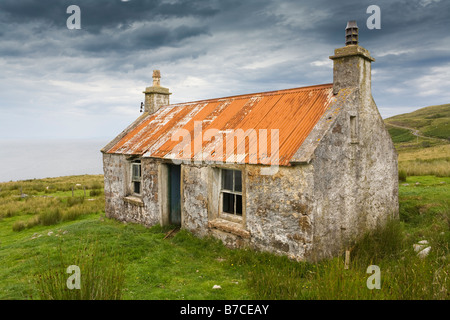 A ruined cottage near Aultgrishan, north of Gairloch, Wester Ross, Highland, Scotland Stock Photo