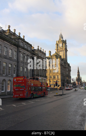 Edinburgh Princes Street Scotland  January 2009 Stock Photo