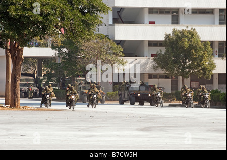 War Exercise At The 58th Artillery Command, Taichung, Taiwan Stock Photo