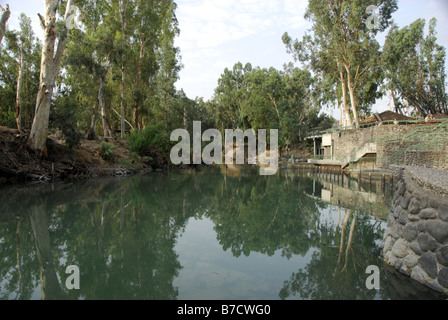 Jordan River in Galilee, Holy Land, Israel Stock Photo