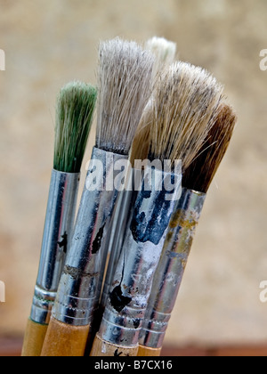 paint brushes Stock Photo