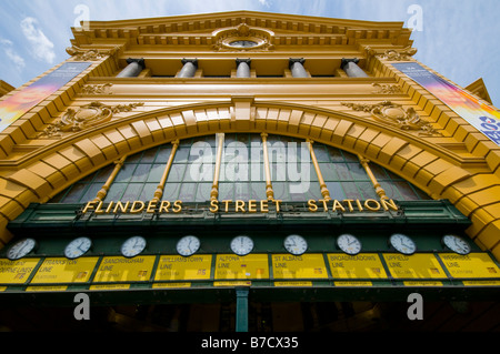 Flinders Street Railway Station in Melbourne Victoria Australia