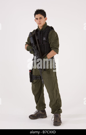 Soldier or SWAT Team member Stock Photo
