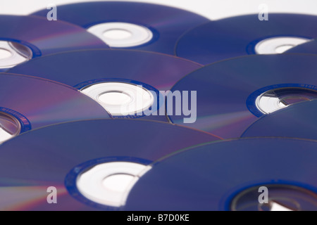 pile of old CDs Stock Photo