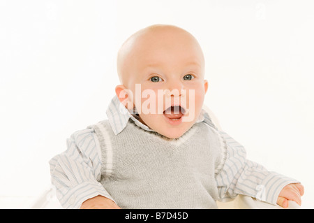 A portrait of a baby boy. Stock Photo