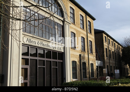 a landscape photo of the glaxo smith kline  pharmaceutical company building in ware, hertfordshire Stock Photo