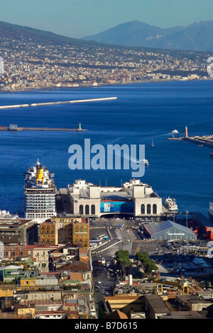 Stazione Marittima building, Molo Angioino, Naples, Campania, Italy Stock Photo