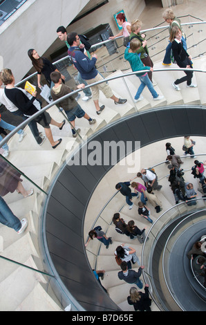 Stairs in Louvre Museum, Paris, France, Europe Stock Photo