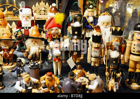 nutcrackers from Erzgebirge, Germany, Erz Mountains Stock Photo