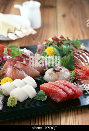 Assorted sashimi Stock Photo