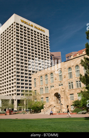Arizona Phoenix City Hall Office buildings in background Stock Photo