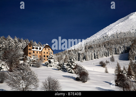 Austro-Hungarian barracks, Piana delle Viote, Bondone mountain, Trentino Alto Adige, Italy Stock Photo