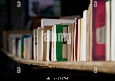 Books on shelf Stock Photo