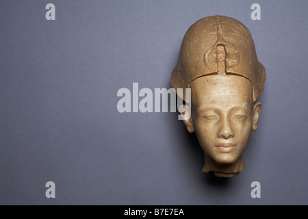 Statue of Echnaton. Replica. Stock Photo